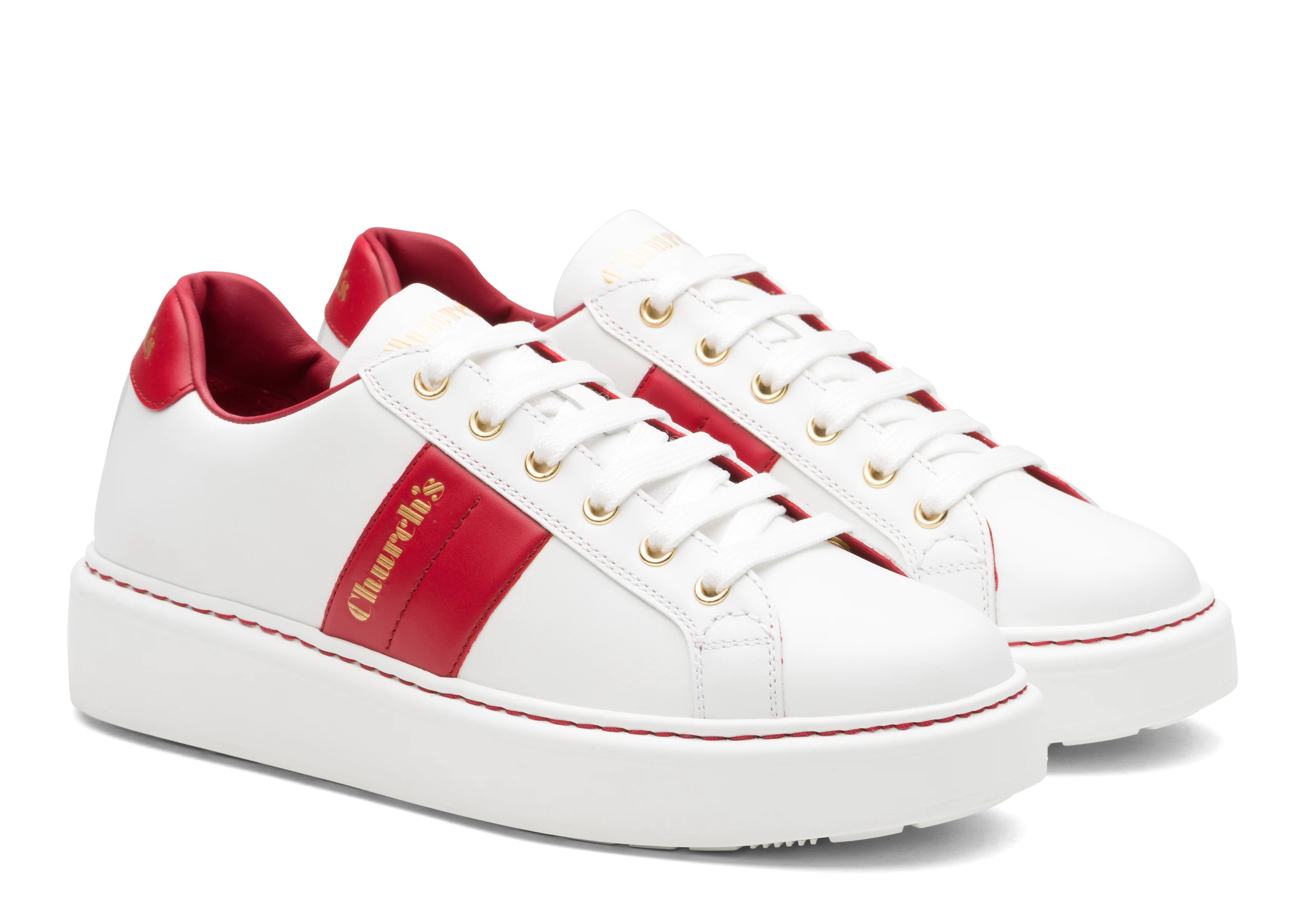 Mach 3
Soft Calf Leather Classic Sneaker White/red - 2