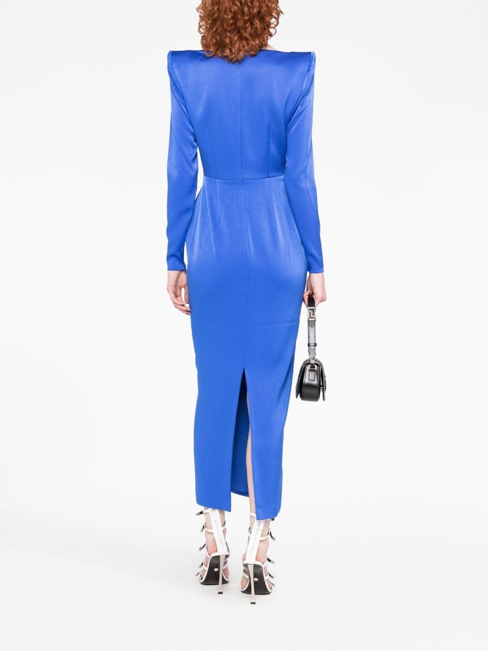 Linden satin midi dress - 4
