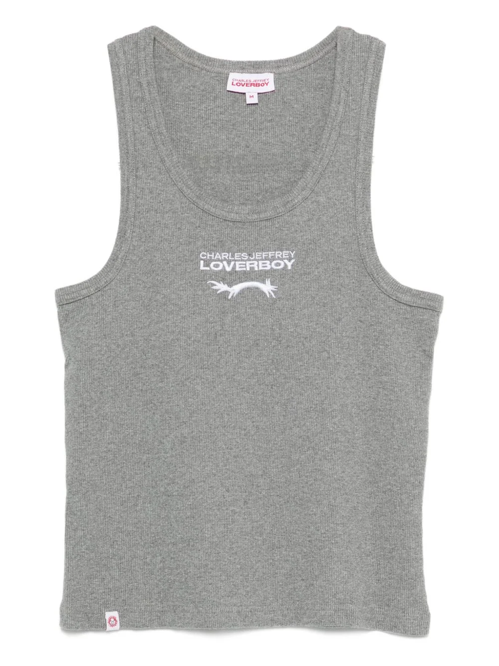 embroidered-logo tank top - 1