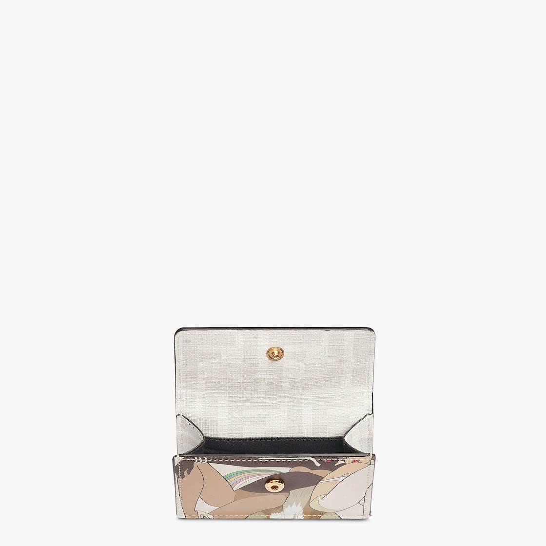 Compact Fendi Roma tri-fold wallet, with large internal compartment for banknotes, three concealed c - 3