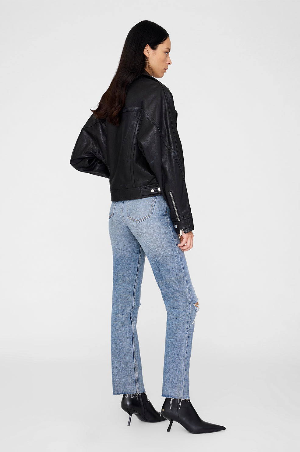 Julie Jacket - Black Leather - 3