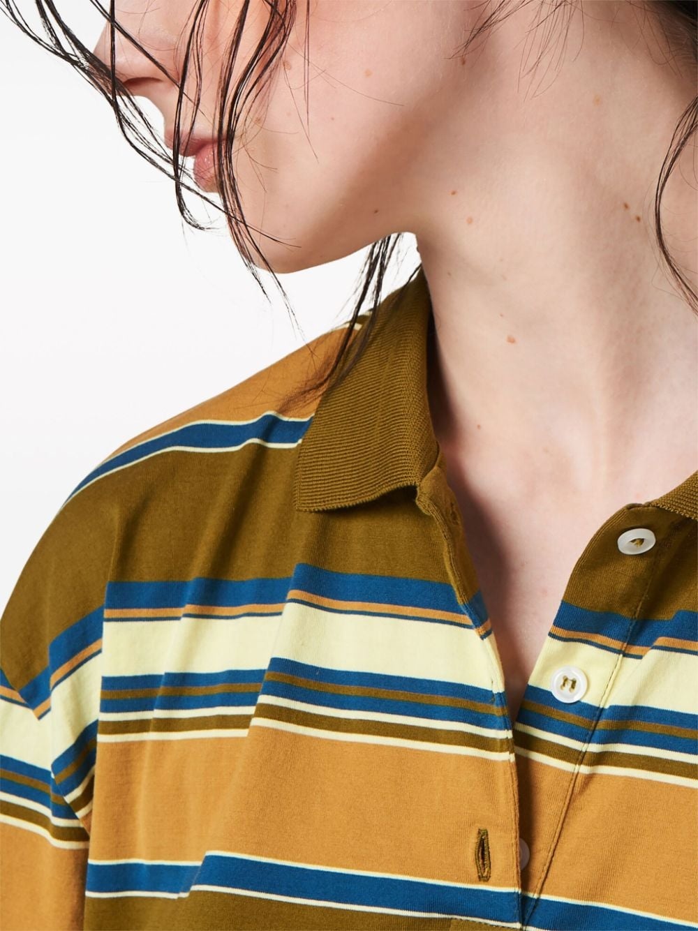 striped cotton polo shirt - 4