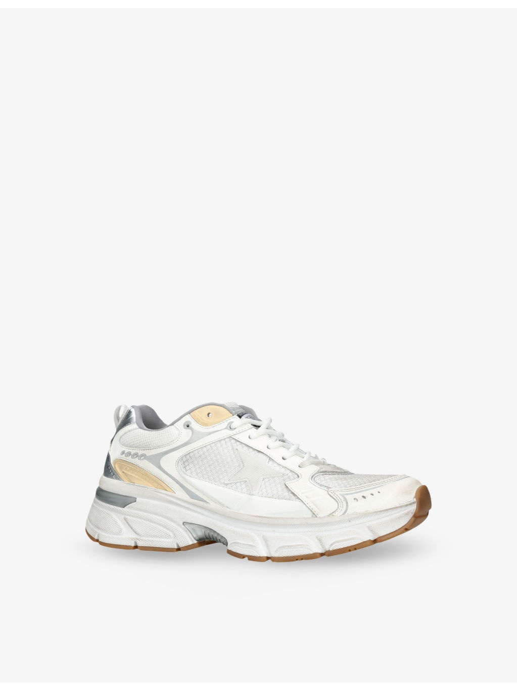 Lightstar Leather and Mesh Low-Top Trainers - 3