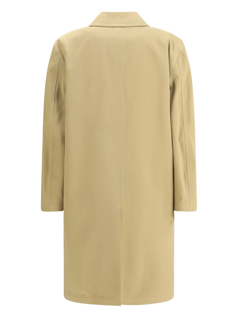 SAINT LAURENT clasp button gabardine coat outlook