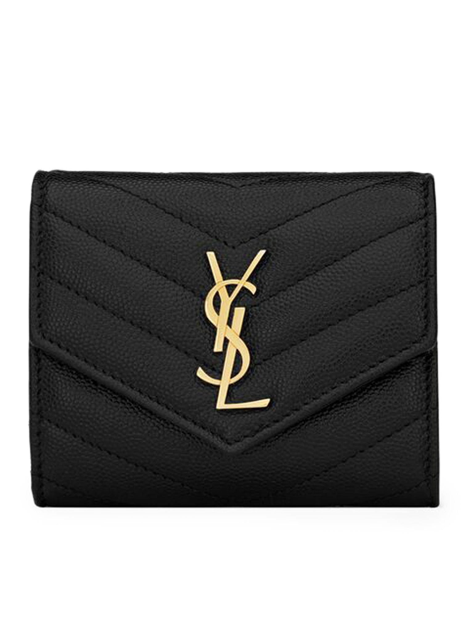 CASSANDRE MATELASSÉ MULTI-FOLDED WALLET IN GRAIN DE POUDRE EMBOSSED LEATHER - 1
