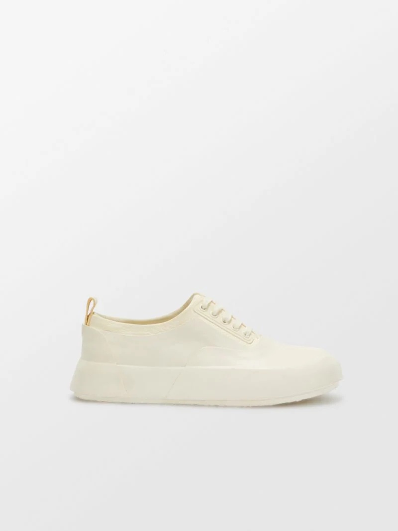 LEATHER MIX LOW TOP SNEAKER - 1