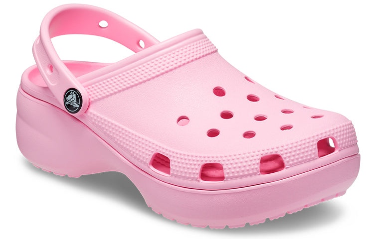(WMNS) Crocs Classic Platform Clog 'Flamingo' 206750-6S0 - 4