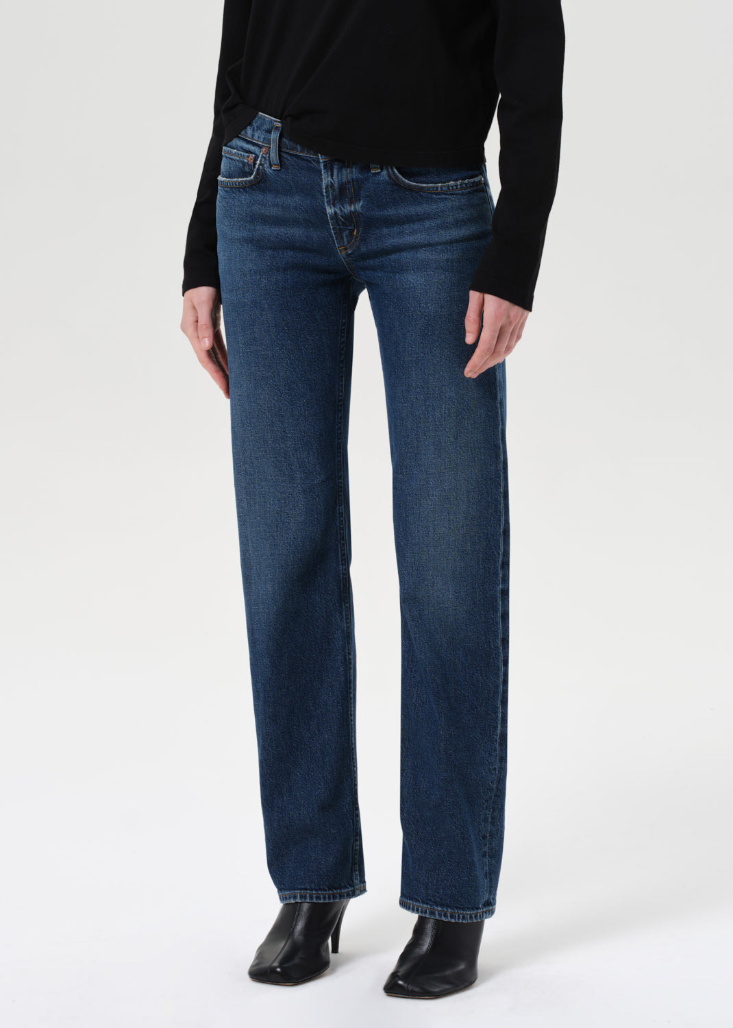 LOW RISE SLIM (STRETCH) IN SLICK - 4