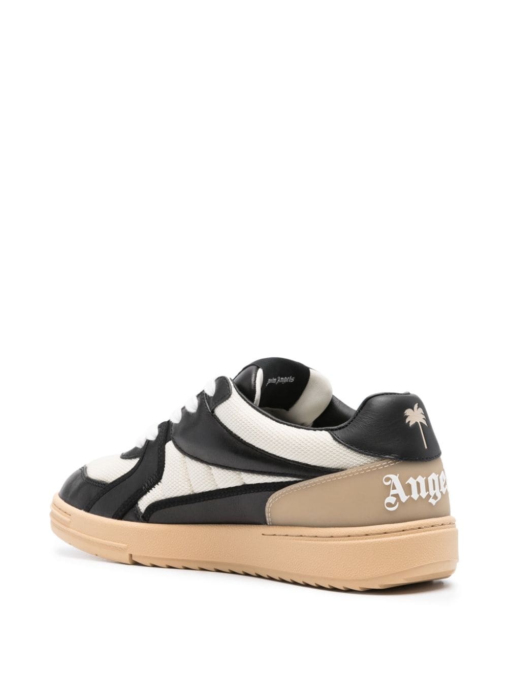University panelled leather sneakers - 3