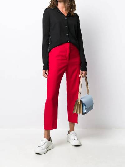 Marni contrasting trim V-neck cardigan outlook