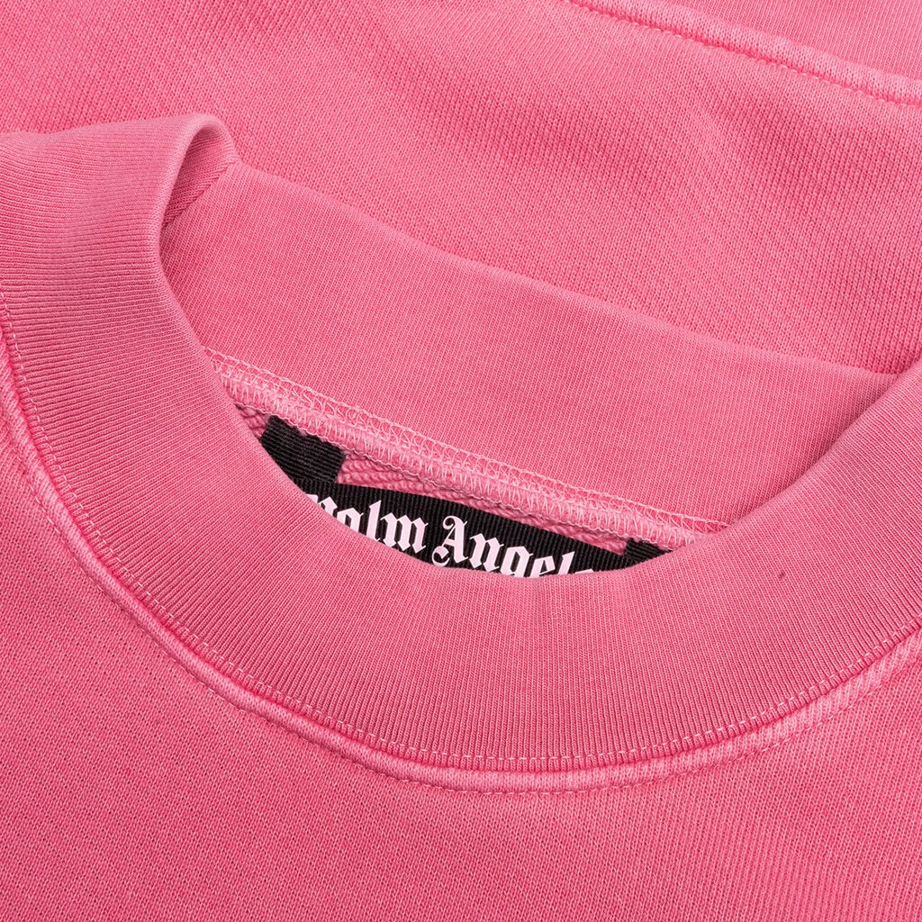 PALM ANGELS GD BOX LOGO CREW - FUCHSIA/BLACK - 4