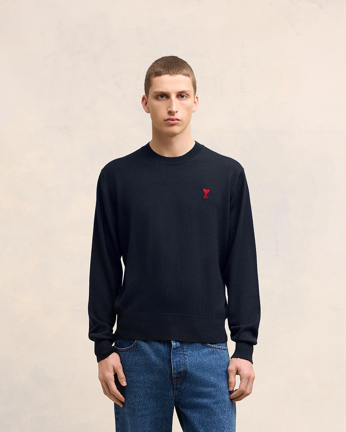 AMI DE COEUR EMBROIDERY CREW NECK SWEATER - 2