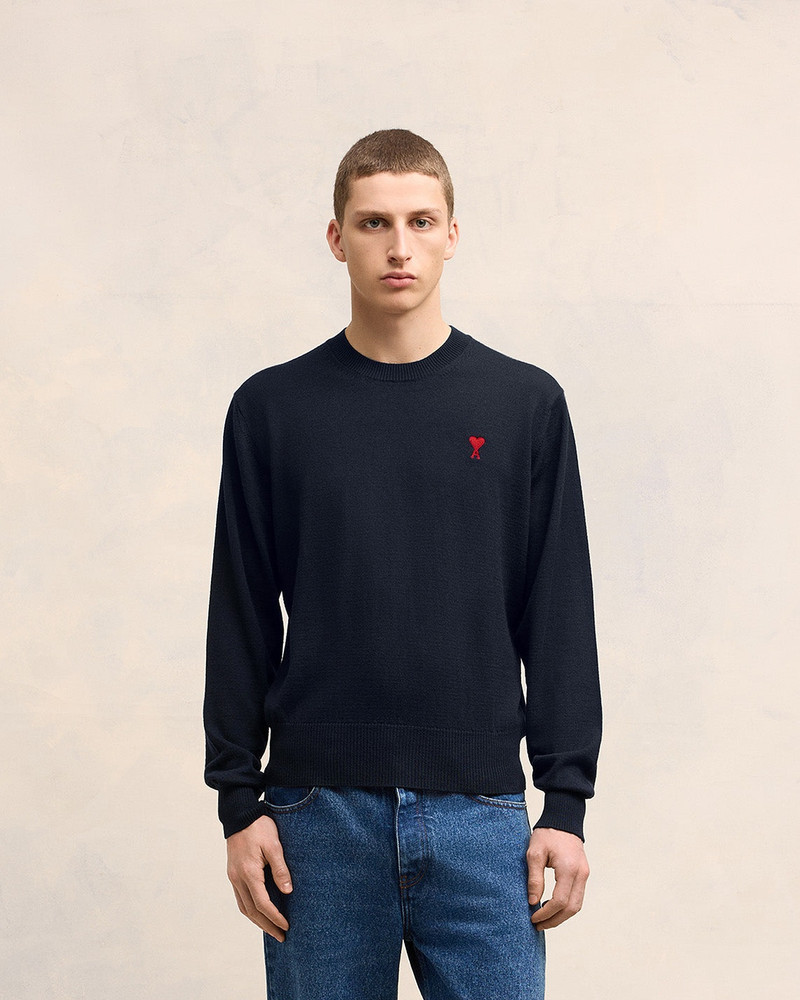 AMI Paris AMI DE COEUR EMBROIDERY CREW NECK SWEATER outlook
