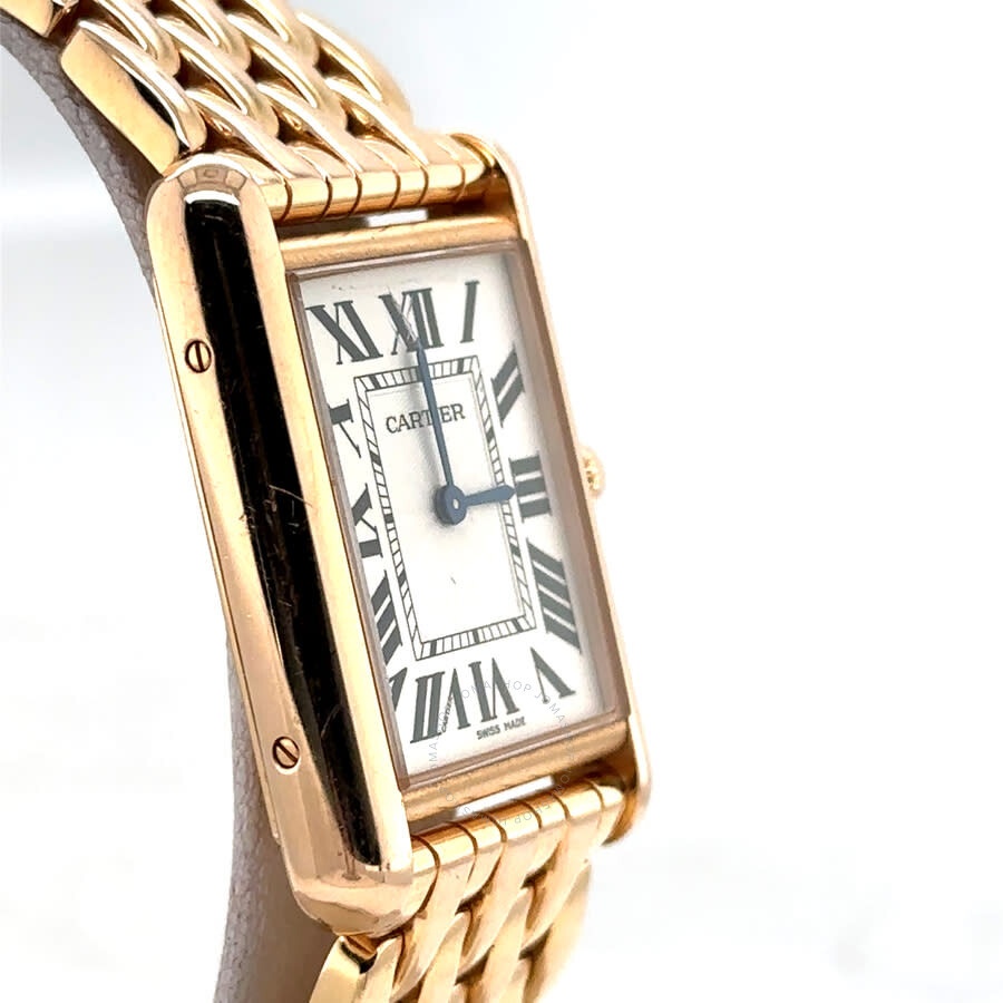 Pre-owned Cartier Tank Louis Hand Wind Silver Dial Ladies Watch WGTA0024 - 3