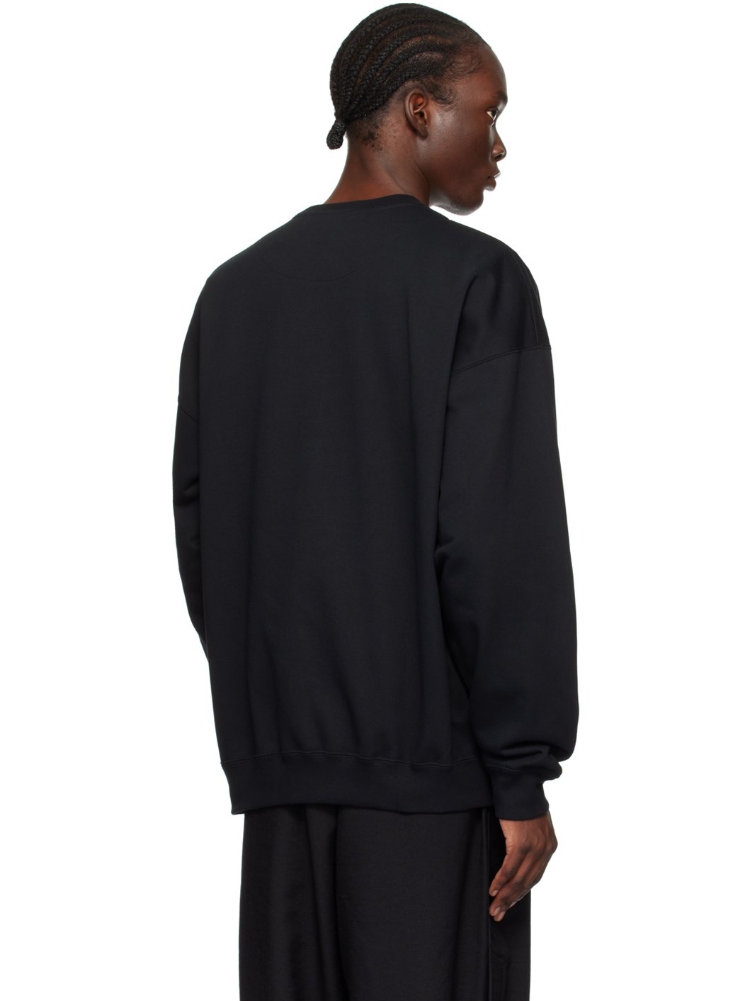 Black Bonded-Logo Sweatshirt - 3