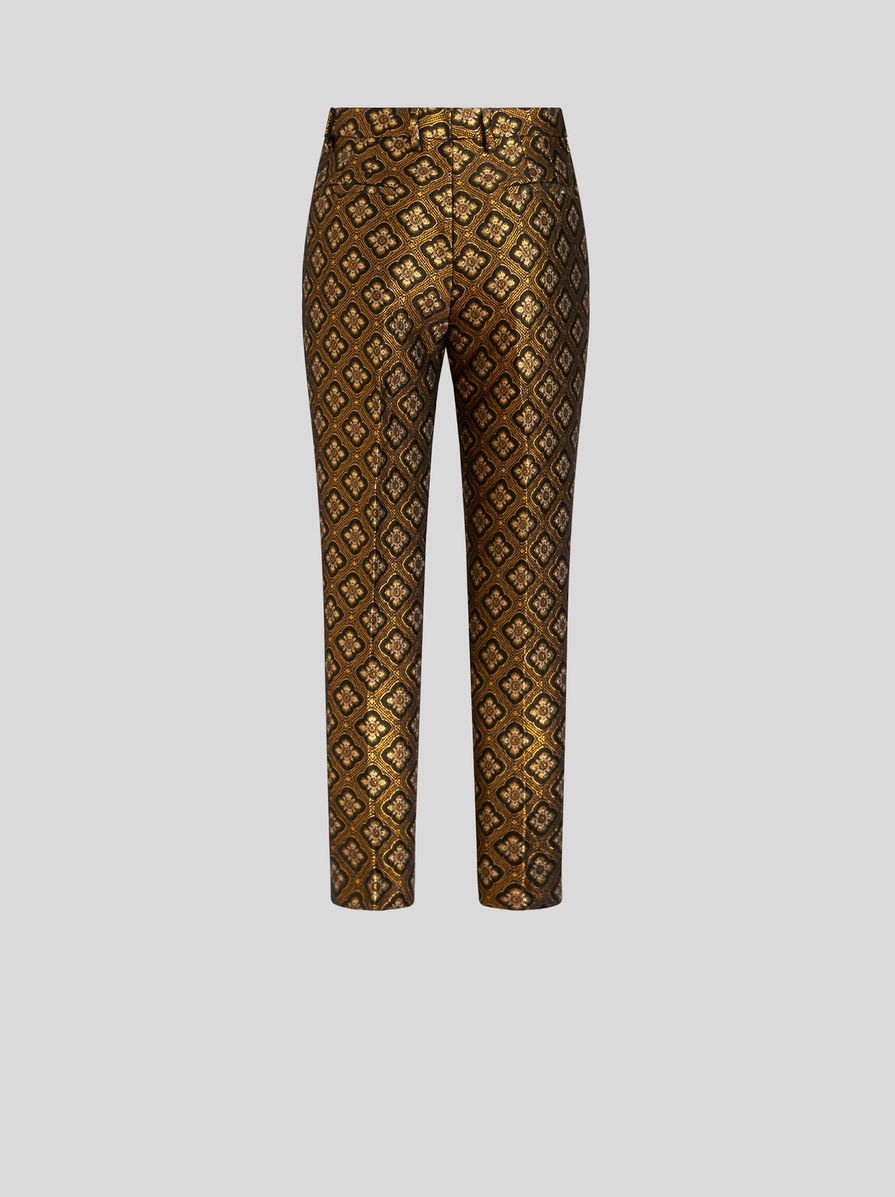 JACQUARD TROUSERS WITH MEDALLIONS - 5