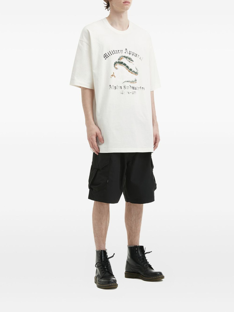 snake-graphic cotton T-shirt 3
