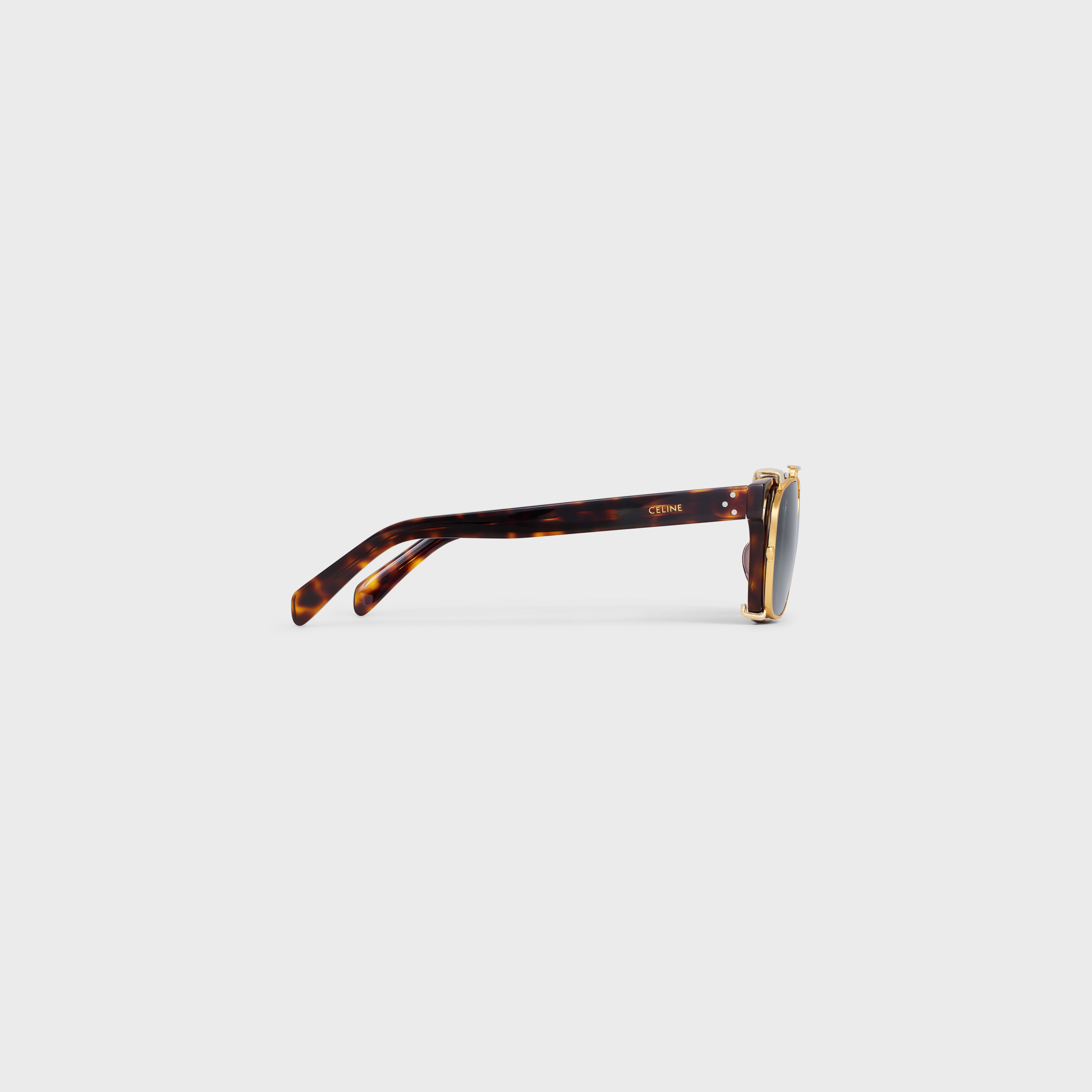 Black Frame 51 Sunglasses in Acetate with Metal - 3