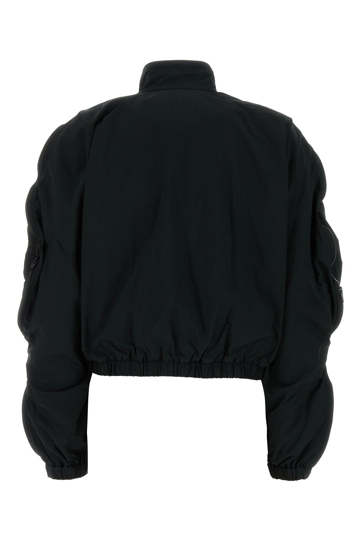 Black polyester blend jacket - 2