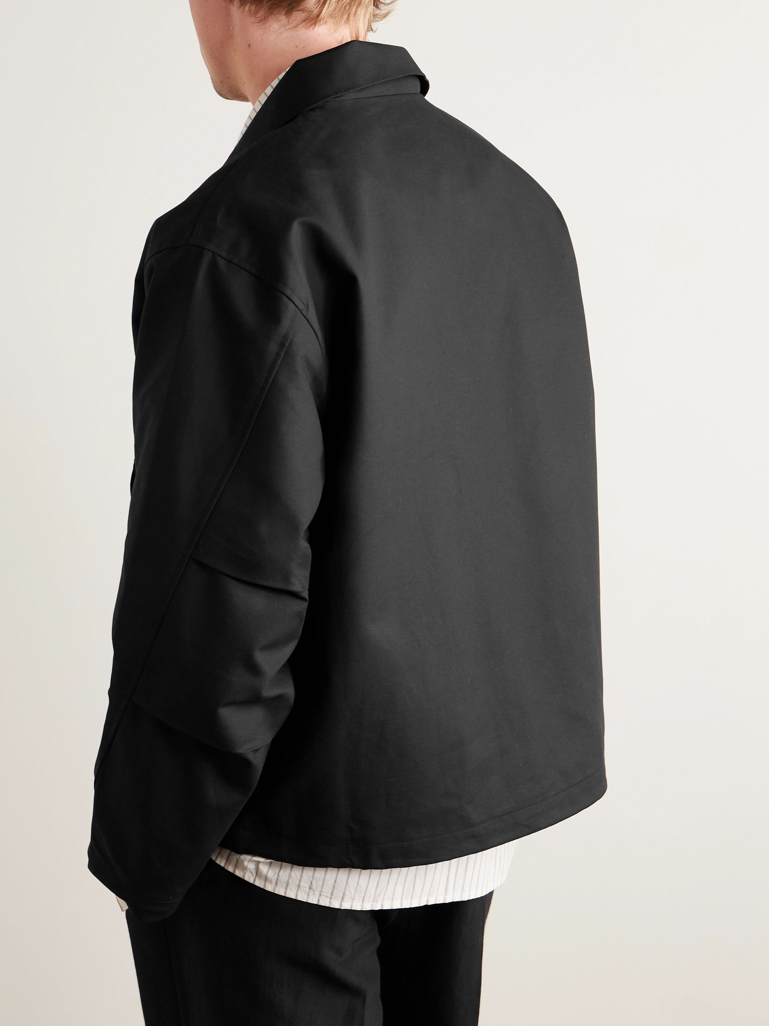 Laurie Cotton-Canvas Bomber Jacket Black - 3