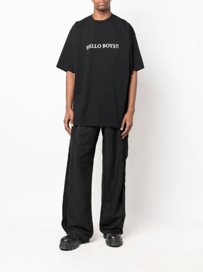 VETEMENTS graphic-print oversized T-shirt outlook