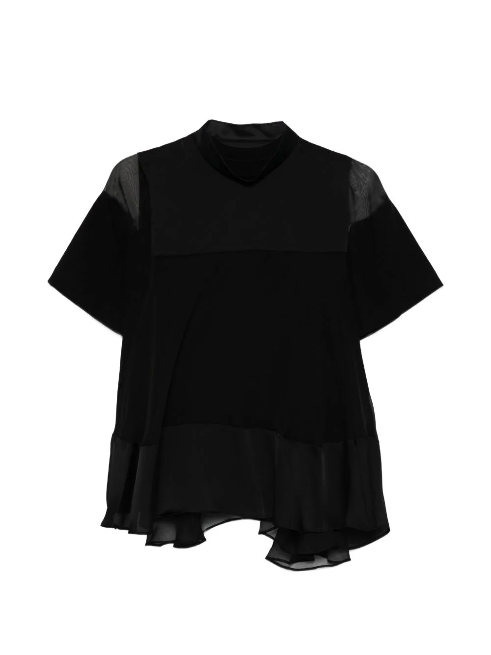 layered-design blouse - 1
