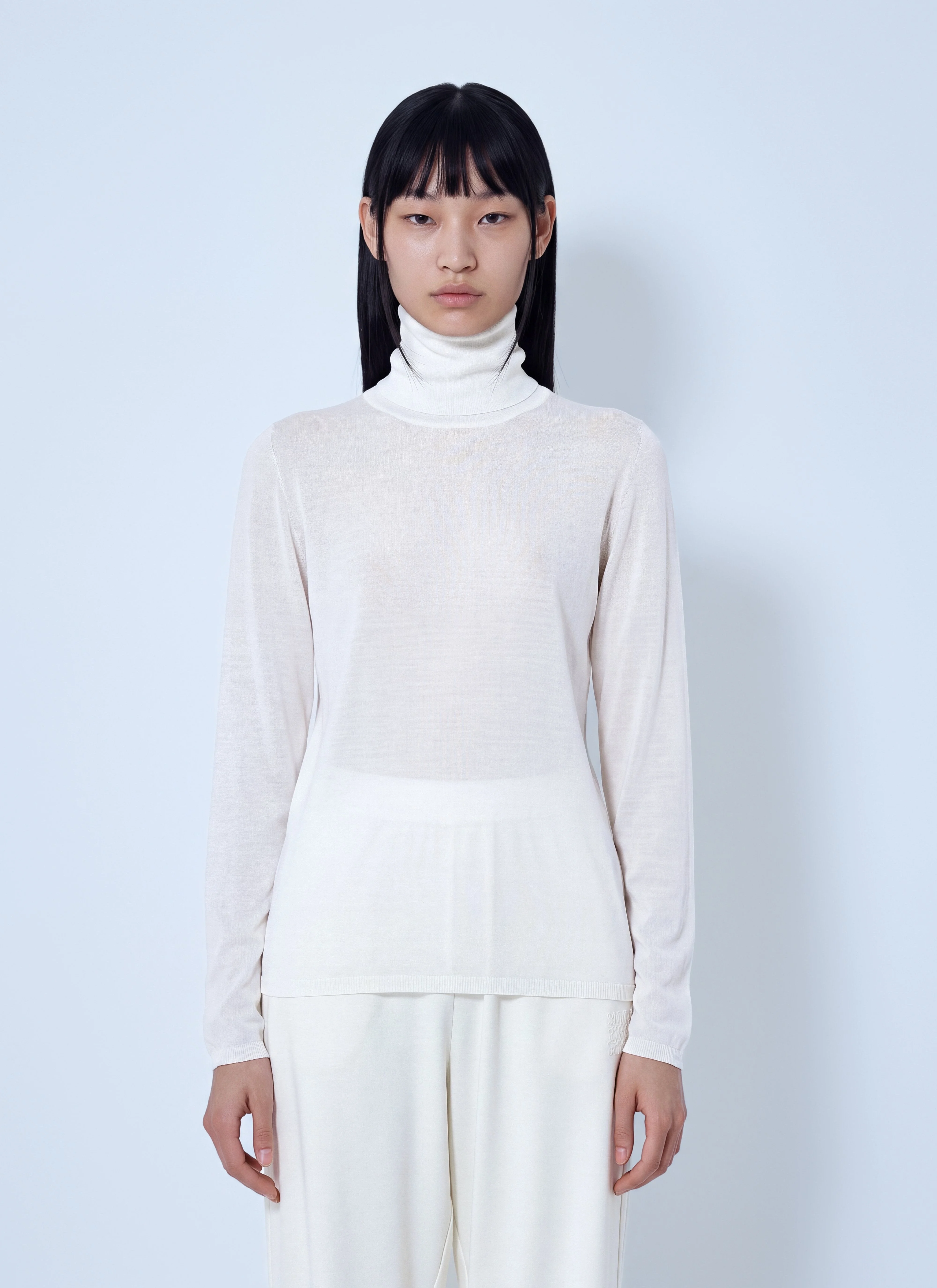 Max Mara Women Sheer Turtleneck Top - 1