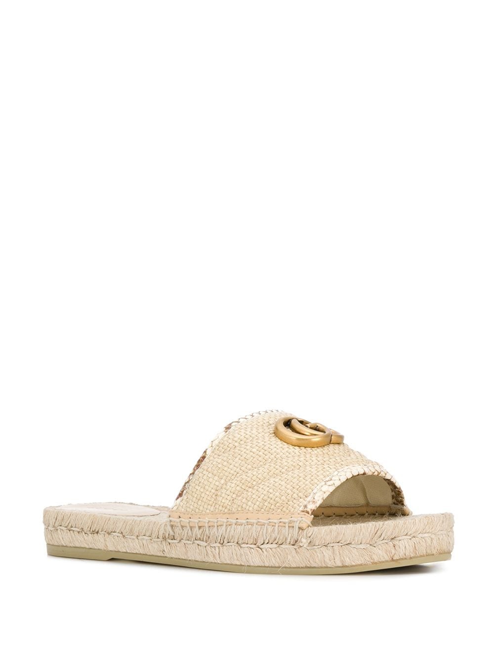 GG snakeskin trimmed espadrilles - 2