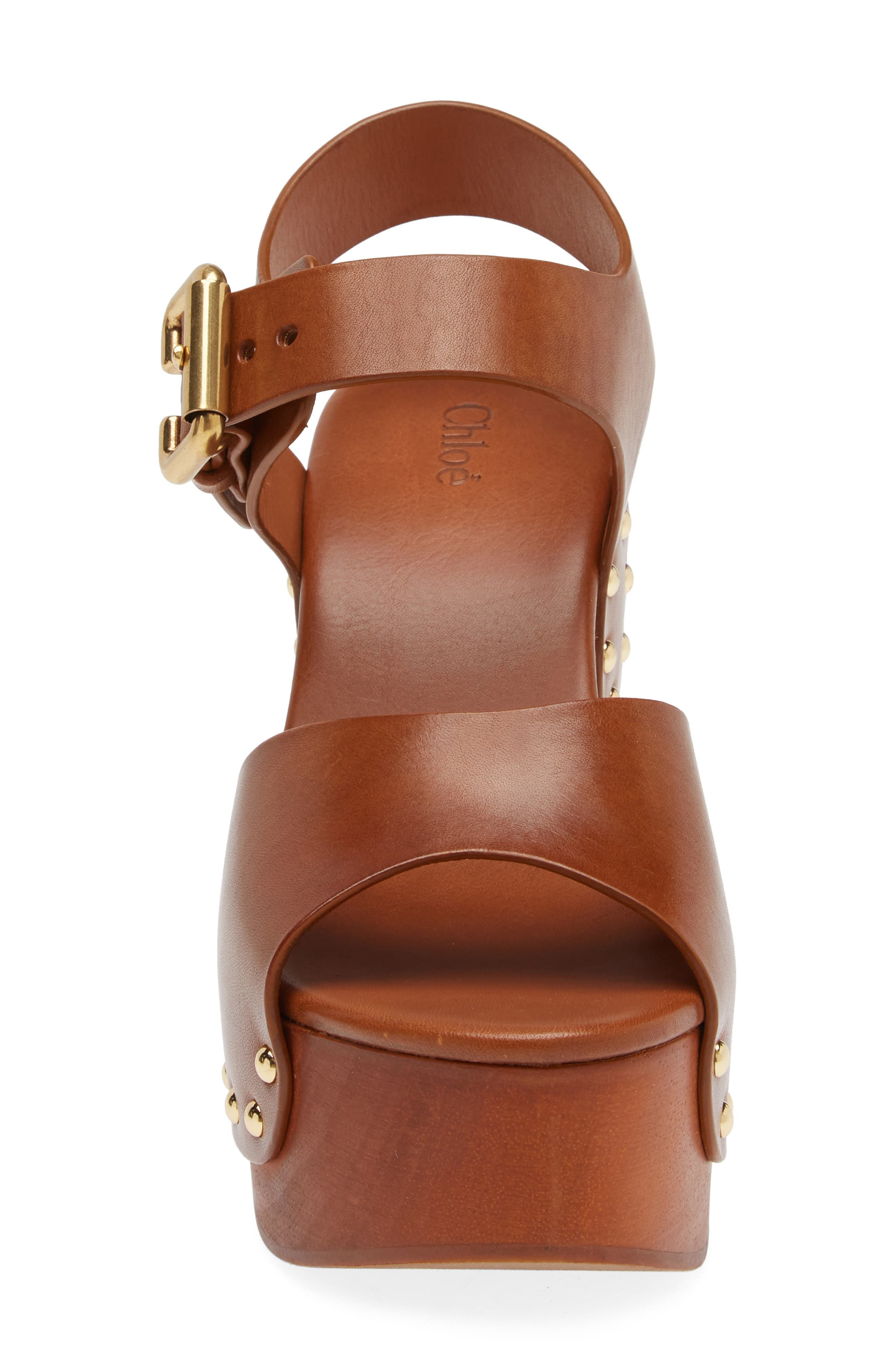 Chloé Jeanette Platform Sandal in Ginger Brown at Nordstrom - 4
