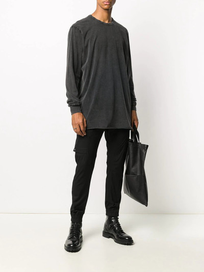 11 by Boris Bidjan Saberi washed long sleeved T-shirt outlook