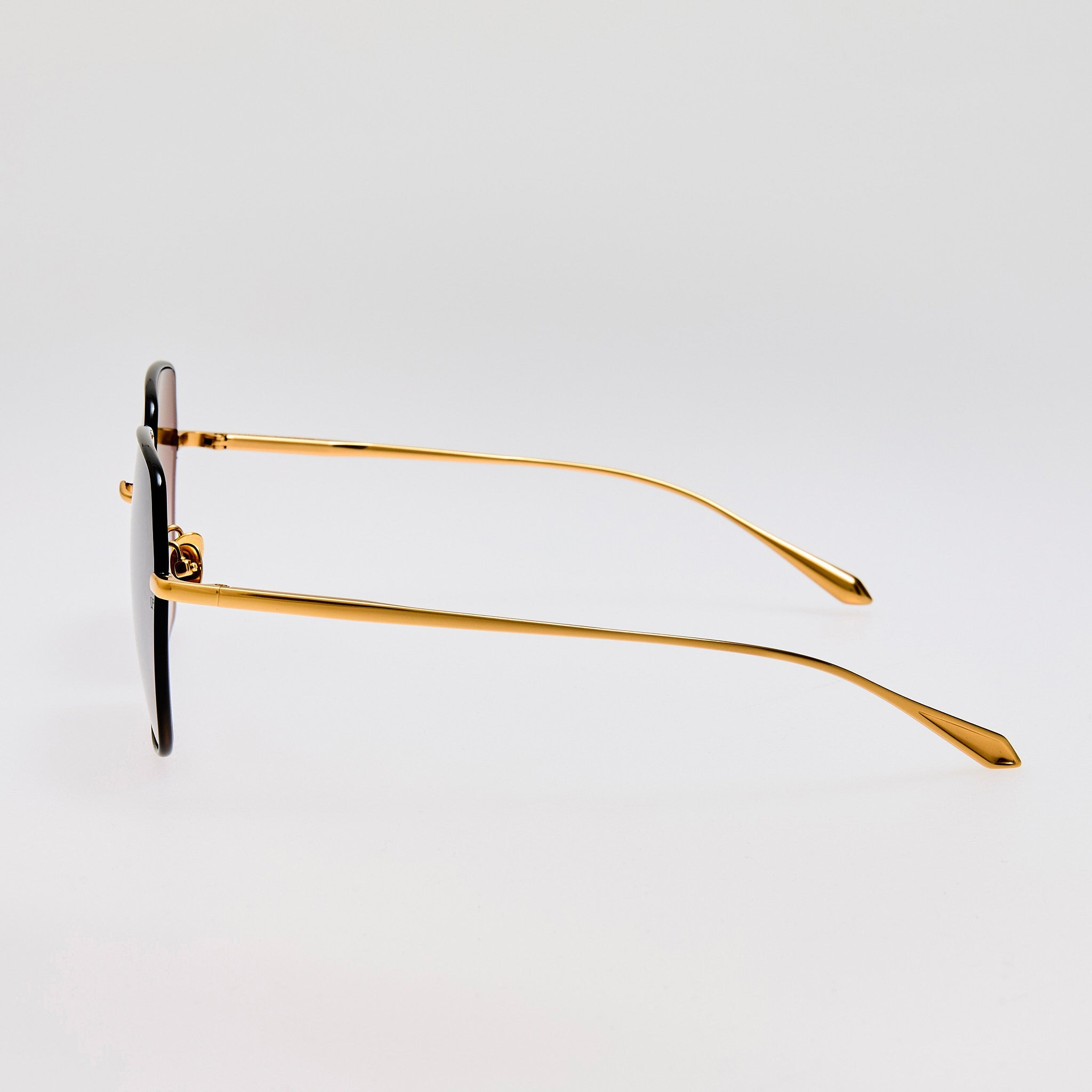 Darcie Sunglasses in Black and Gold - 5
