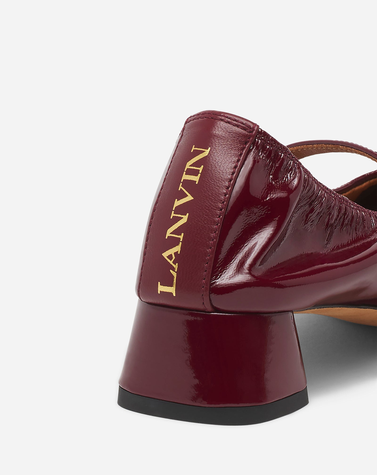 THE BALLERINA HEELED MARY JANE IN GLOSSY LEATHER - 5