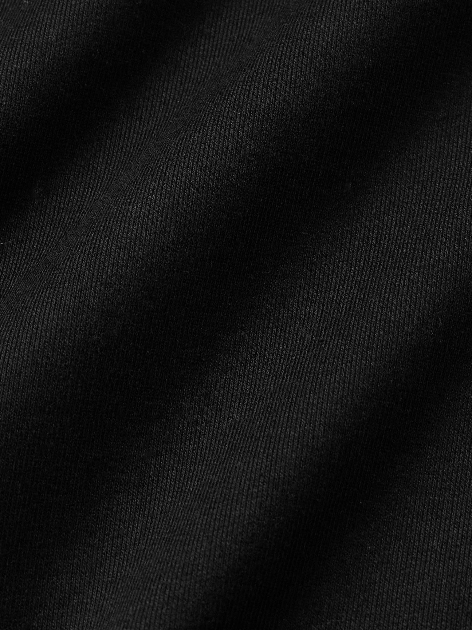 Oversized Cotton-Jersey Sweatshirt Black - 4