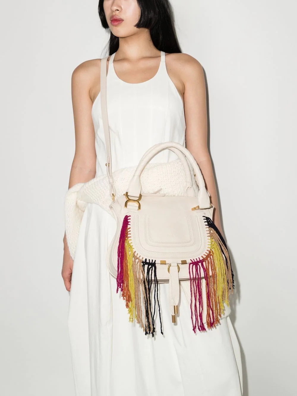 Marcie fringed tote bag - 2