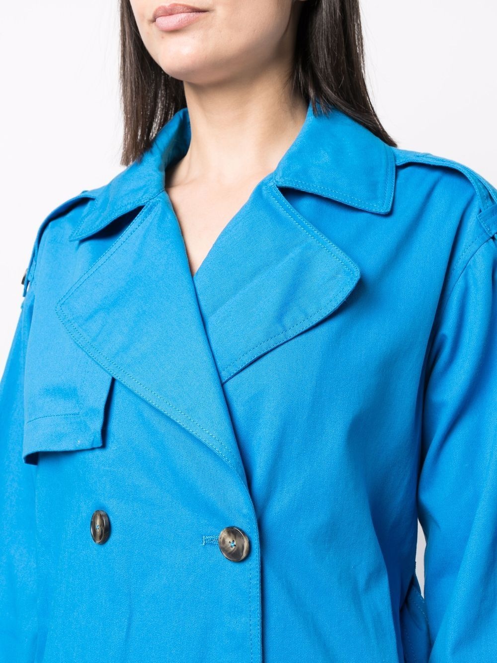 tied-waist trench coat - 5