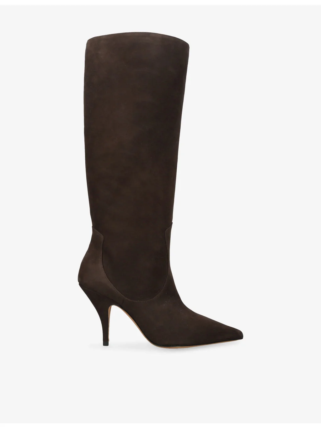 Theresa Heeled Knee-High Suede Boots - 1
