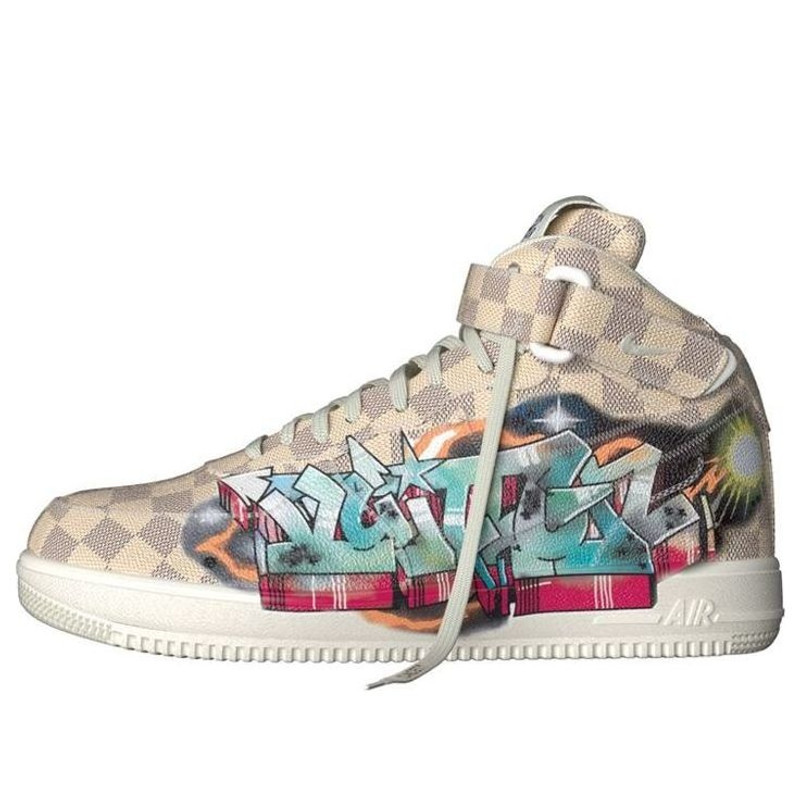 Nike x LOUIS VUITTON LV Air Force 1 Mid 'Beige' 1A9VE6 - 1