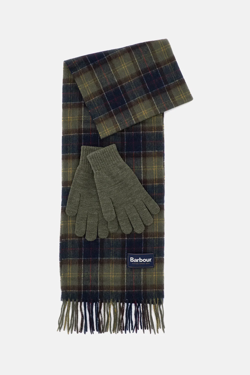 Tartan Scarf and Gloves Gift Set - 1