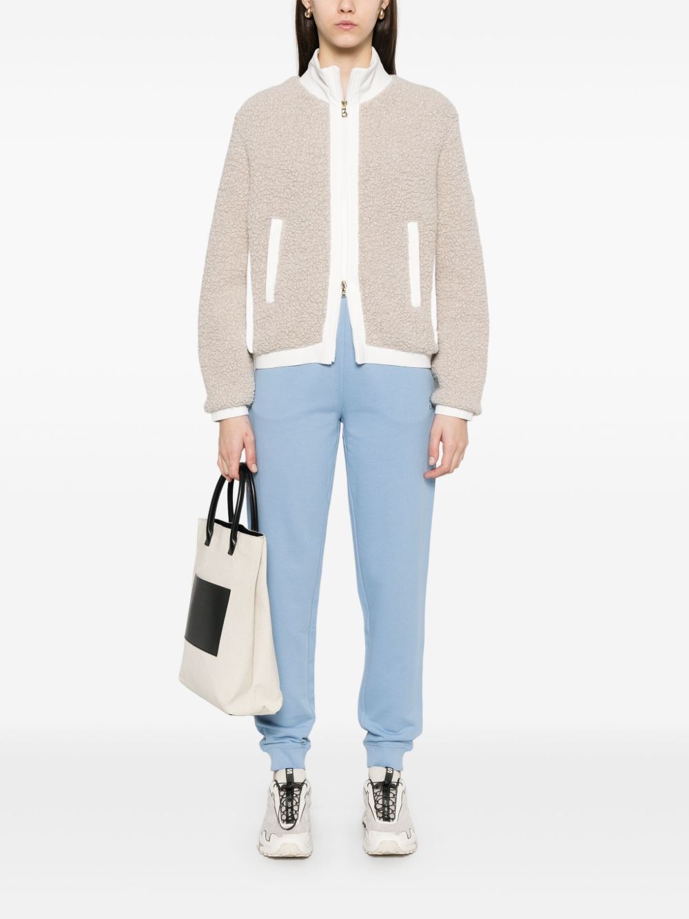 stacked-logo cotton track pants - 2