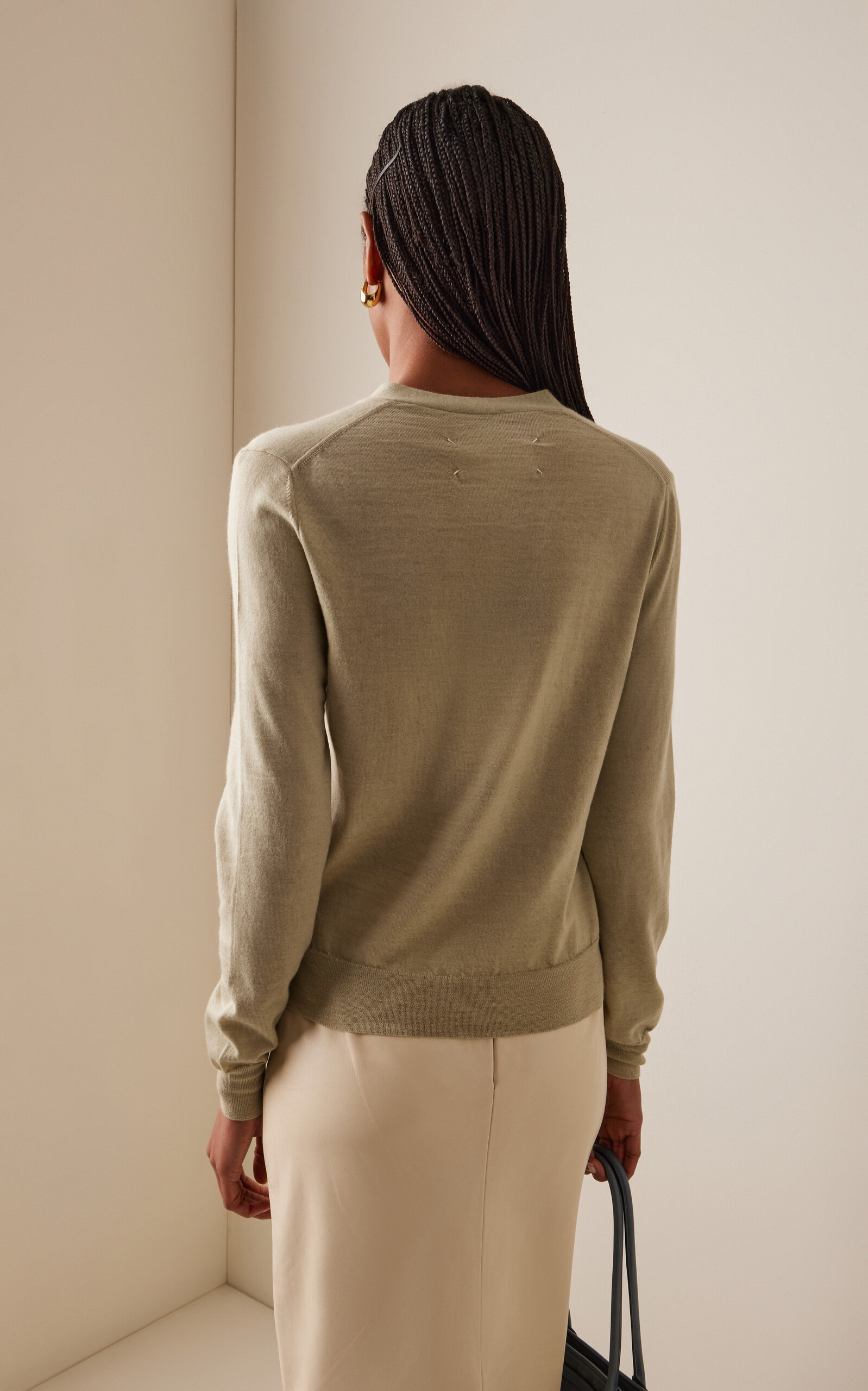 Wool Cardigan green - 4