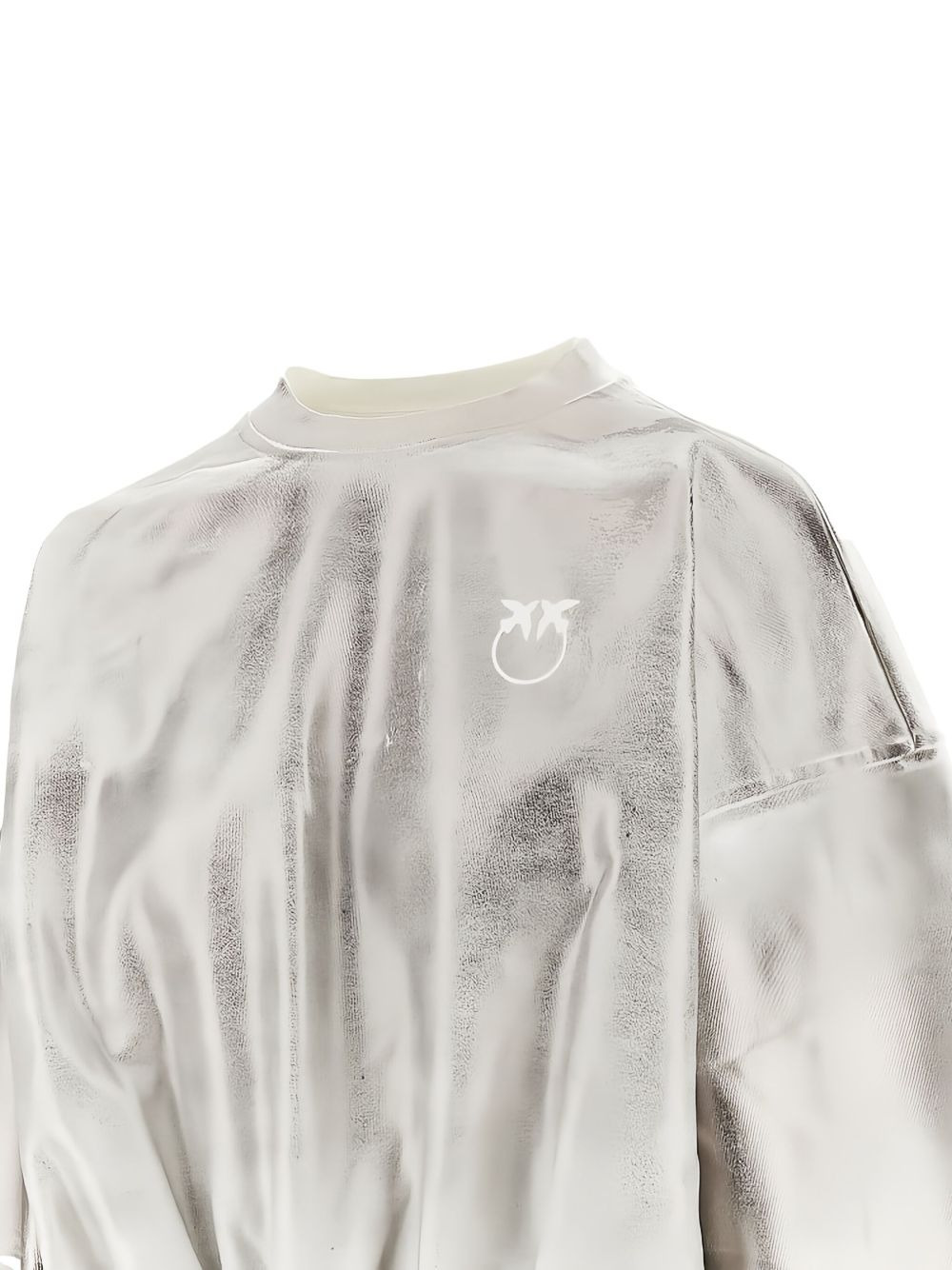 metallic-effect elasticated-hem sweatshirt - 2