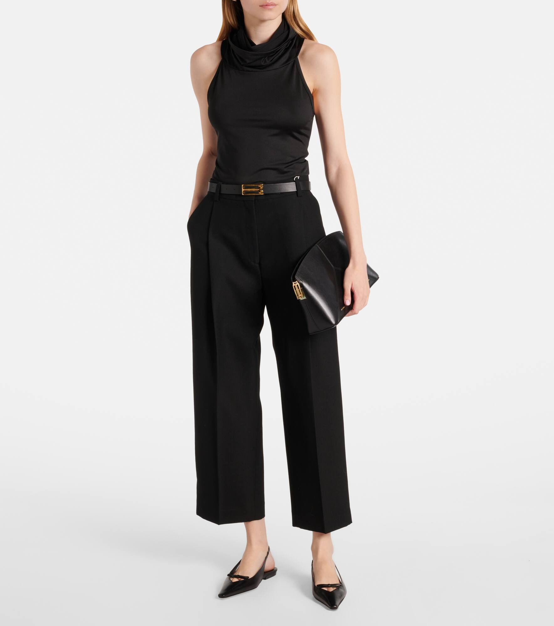 Leather slingback flats - 3
