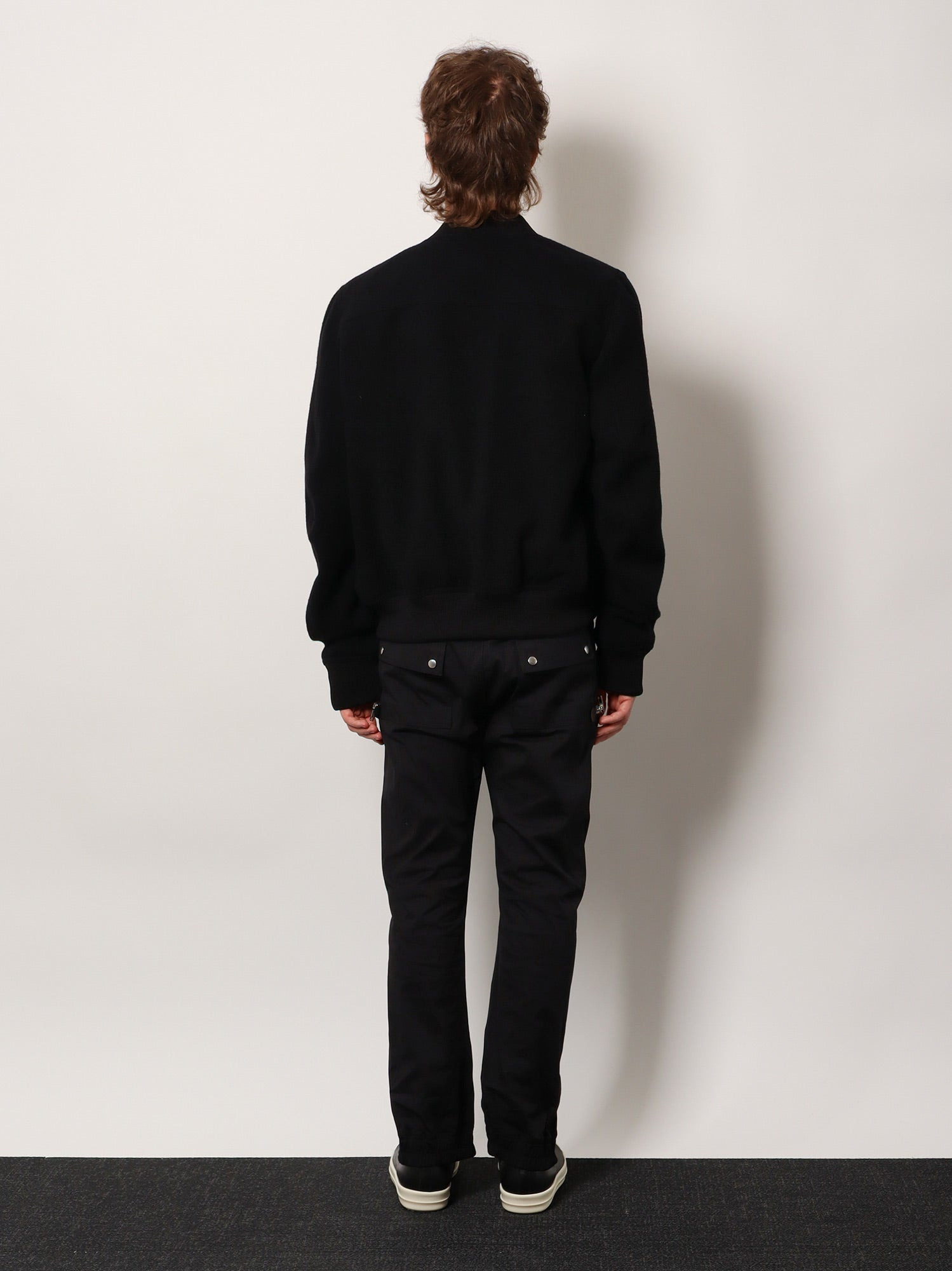 Rick Owens Men Bauhaus Flight Virgin Wool Bomber - 3