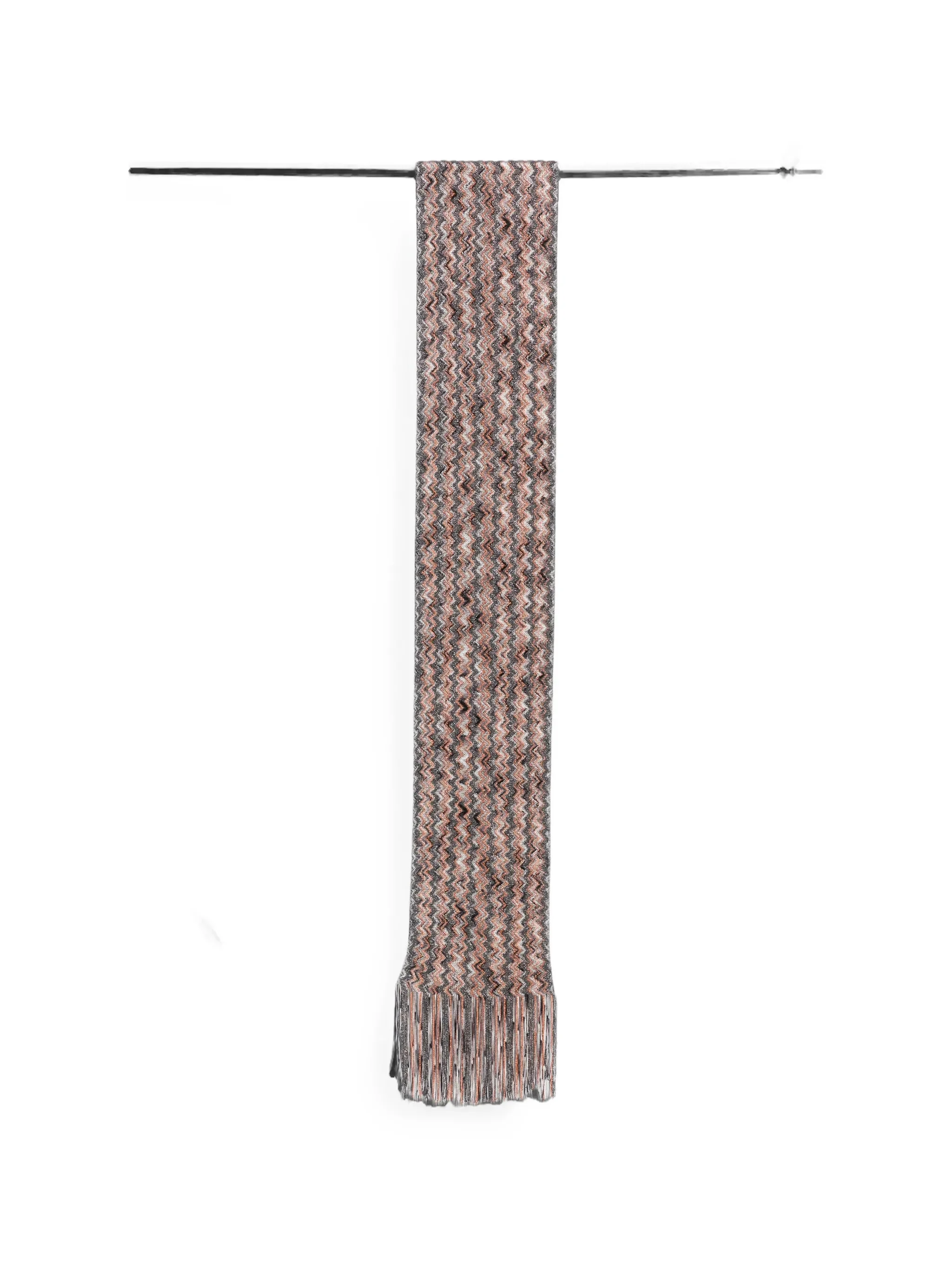 Missoni Zigzag-knit Fringed Scarf - 1