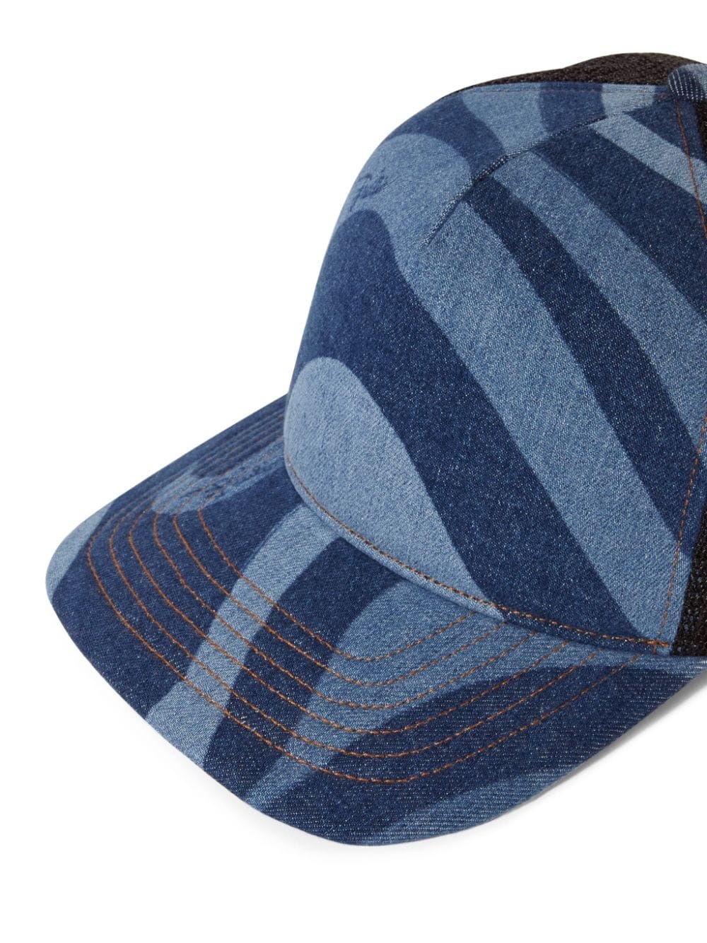 Marmo-print denim trucker cap - 2