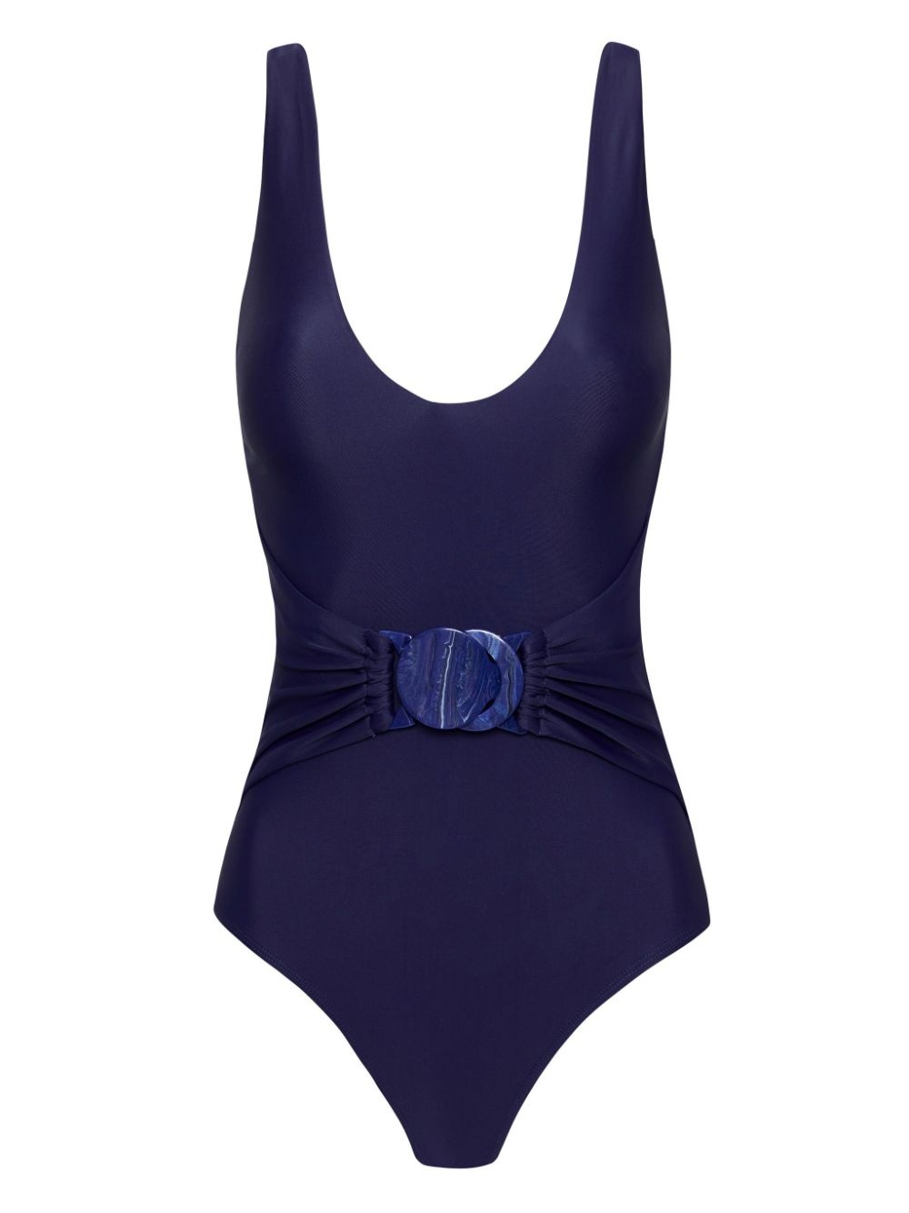 Alba belted V-neck swimsuit - 1