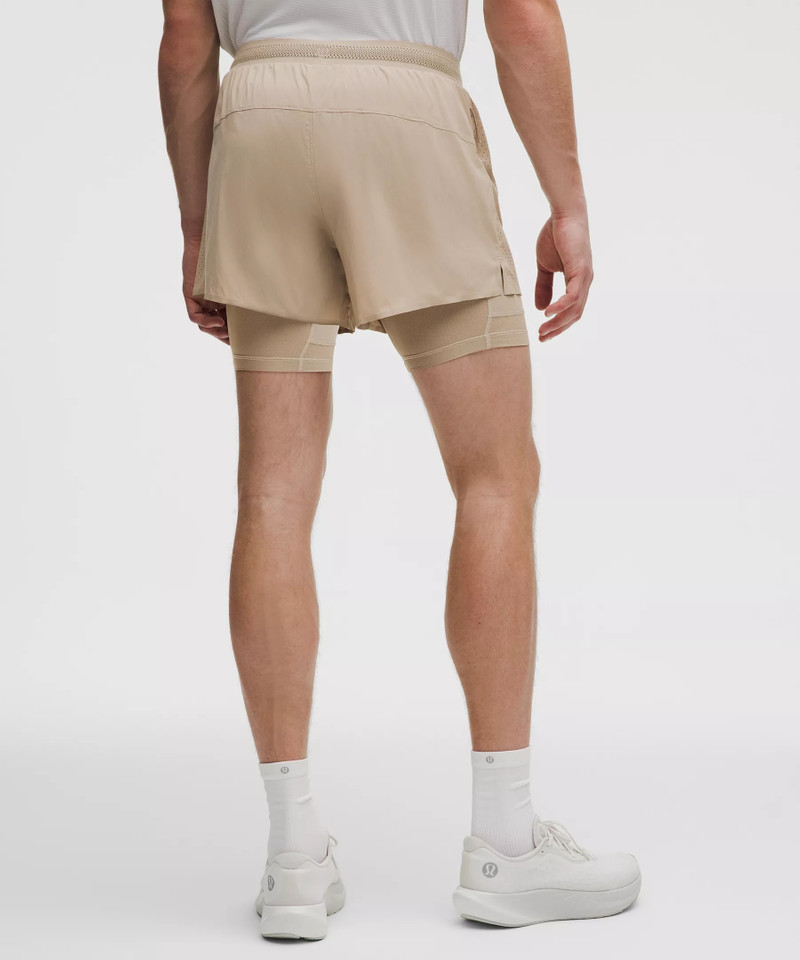 Perforated Lined Running Short 5" 3