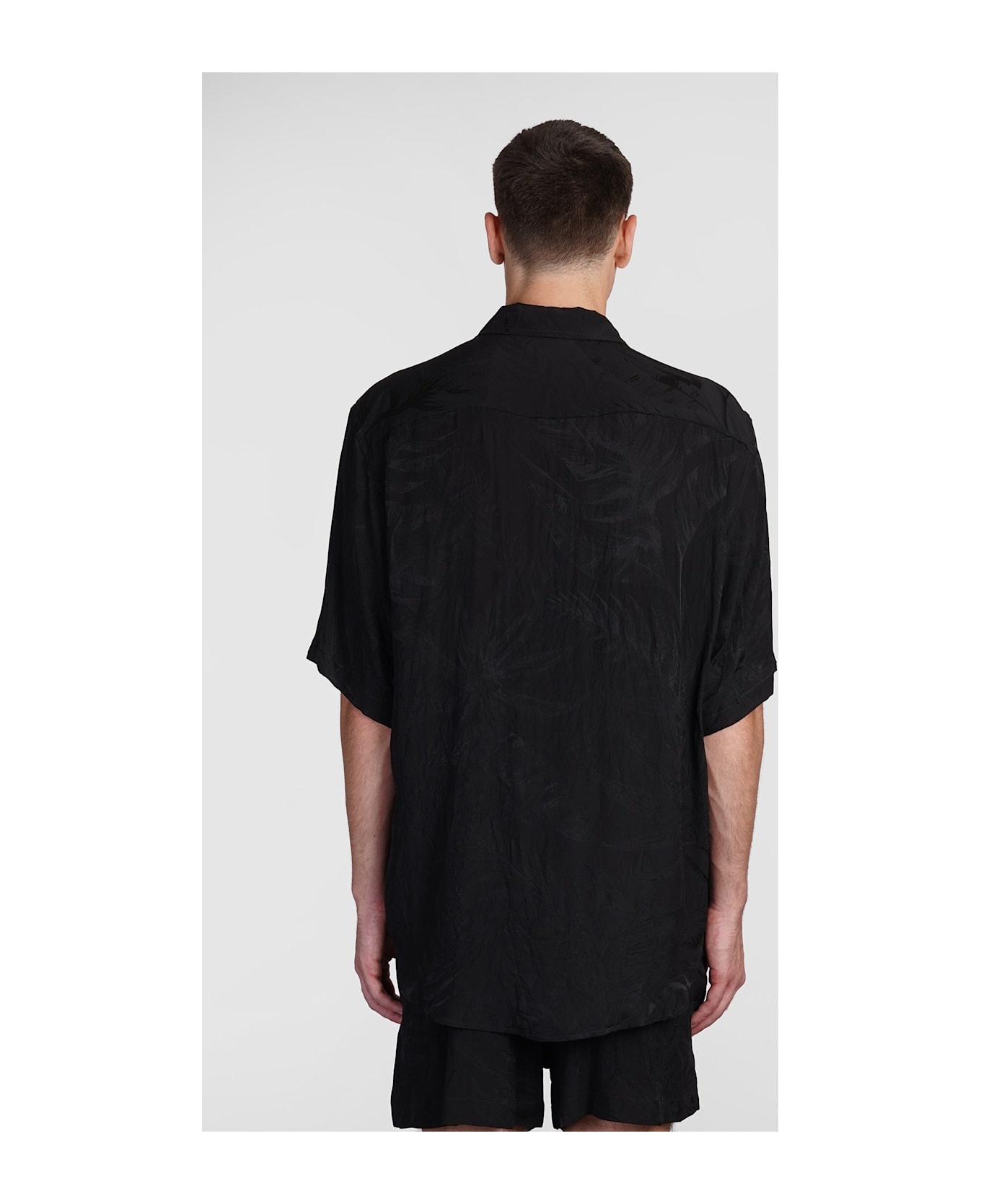 Shirt In Black Silk - 3