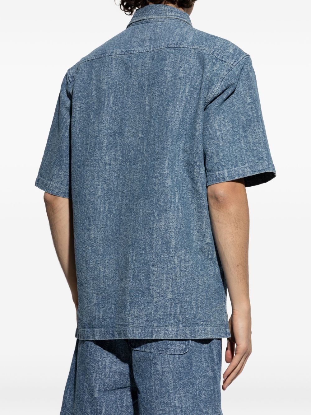 washed denim shirt - 4