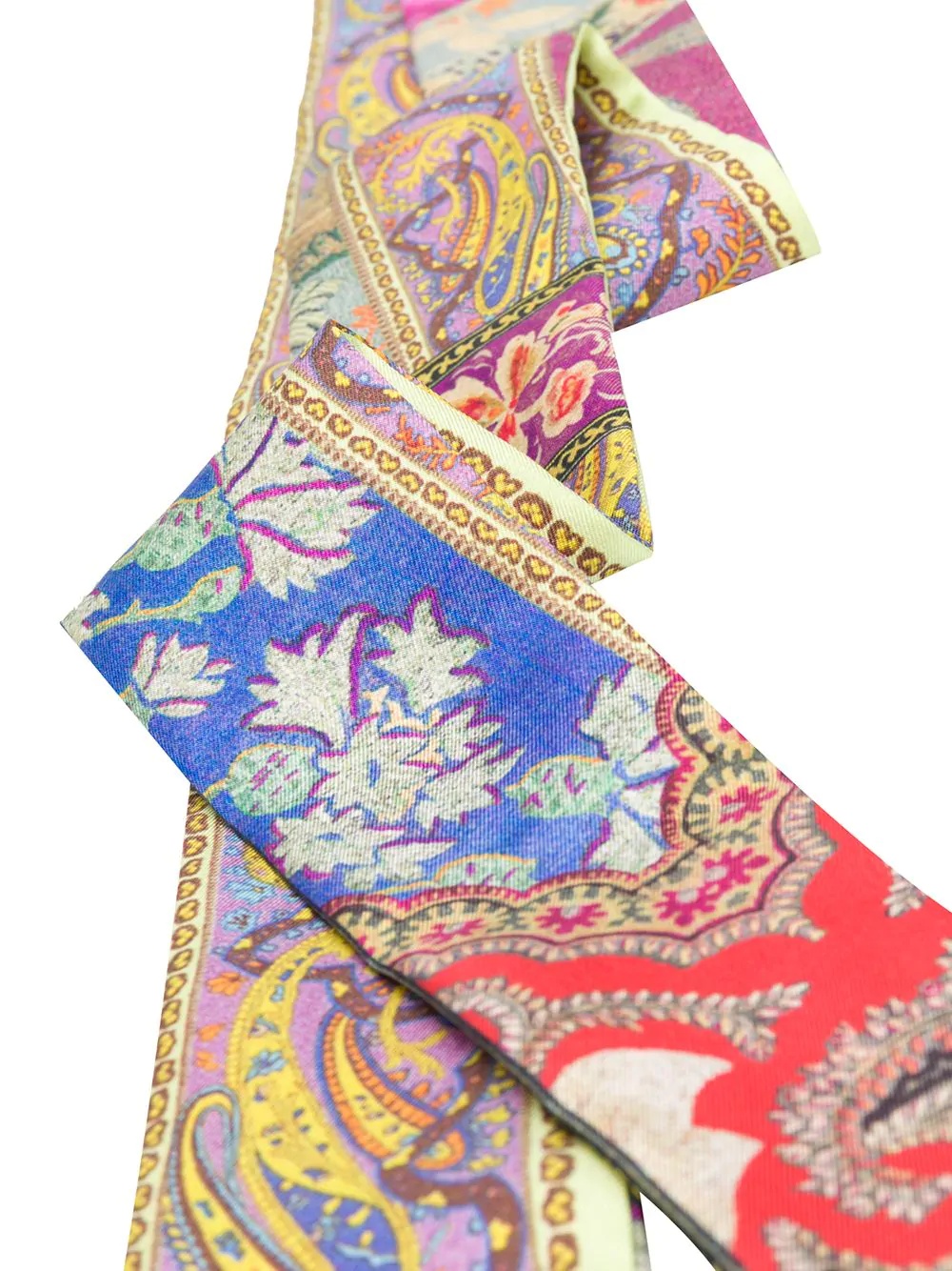 paisley print skinny scarf - 3